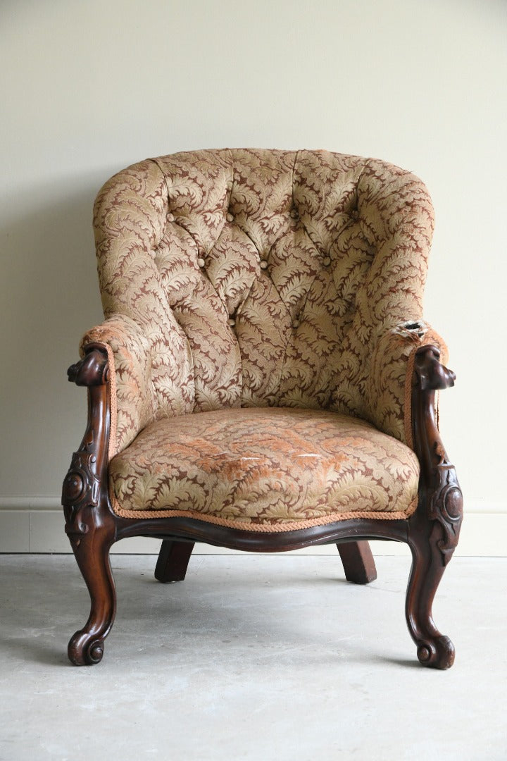 Victorian Mahogany Armchair