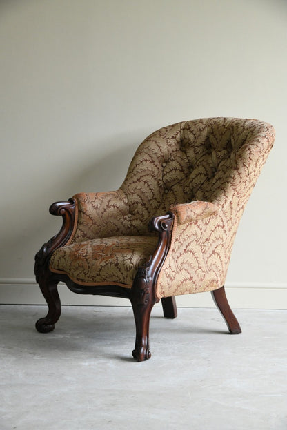 Victorian Mahogany Armchair