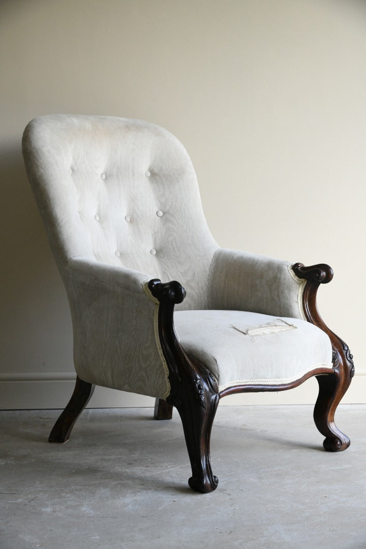 Victorian Rosewood Armchair