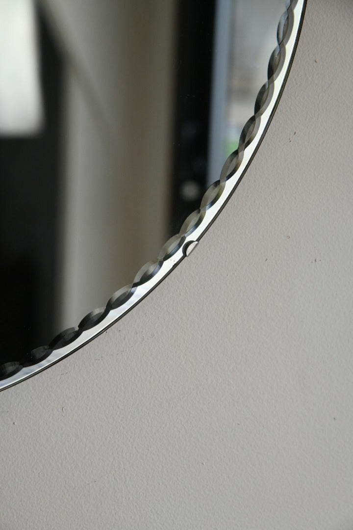 Round Frameless Mirror