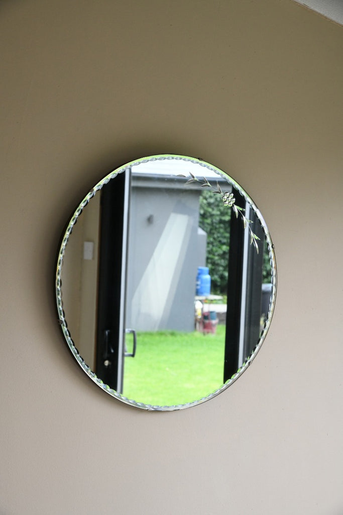 Round Frameless Mirror
