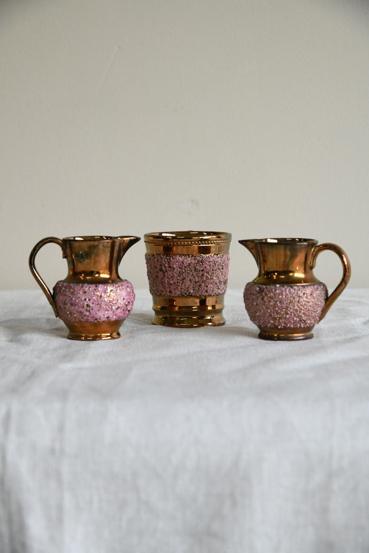 Antique Lustreware Jugs