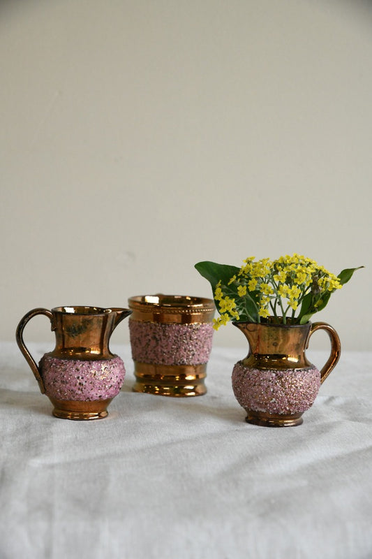 Antique Lustreware Jugs