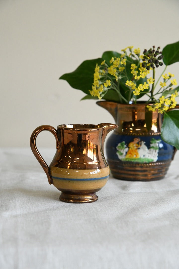 Antique Victorian Lustre Ware Jugs