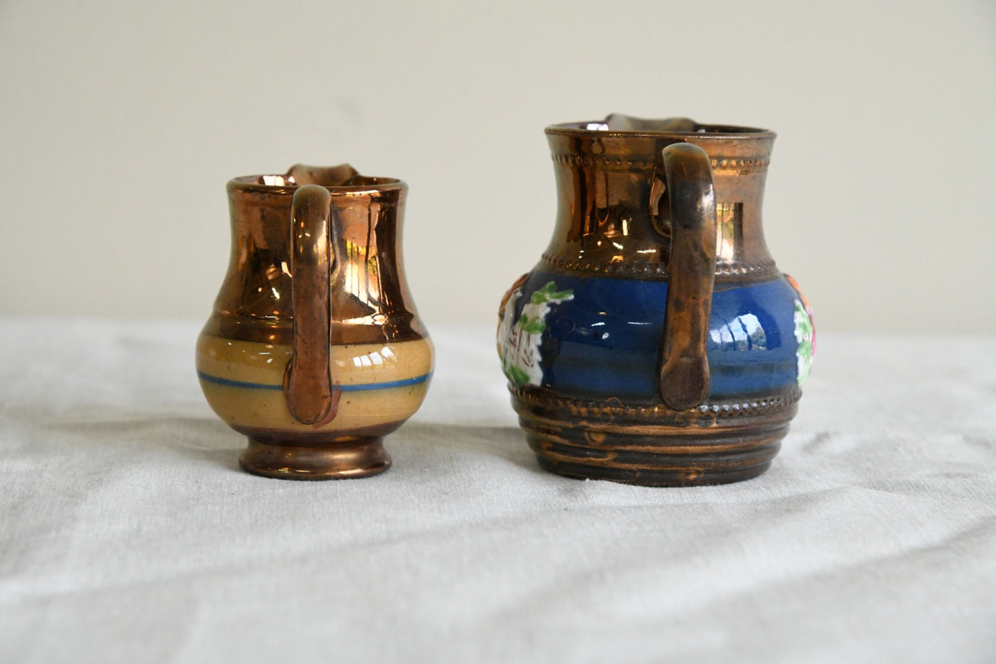 Antique Victorian Lustre Ware Jugs