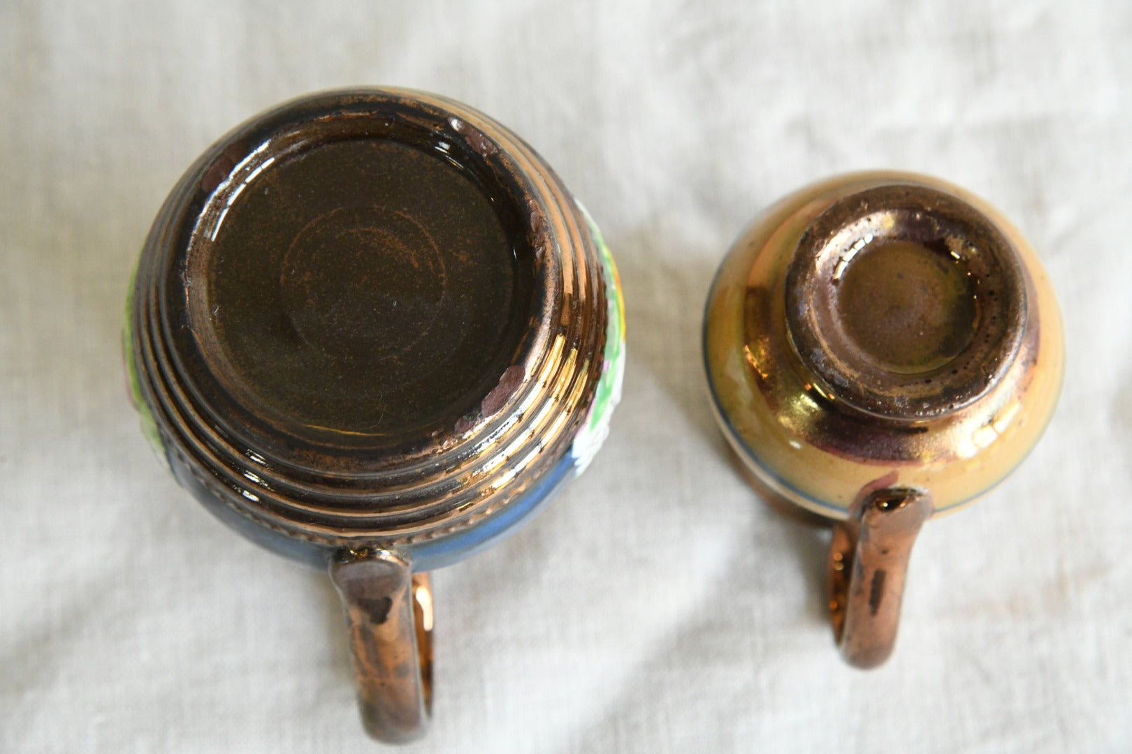 Antique Victorian Lustre Ware Jugs