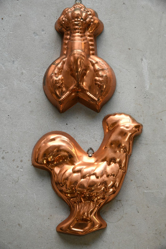 Vintage Kitchen Copper Molds