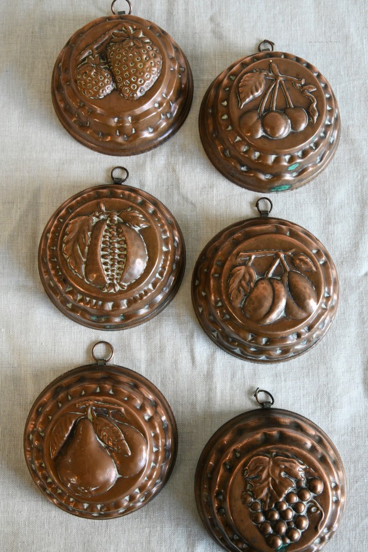 Collection Vintage French Copper Moulds