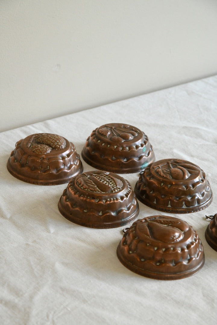 Collection Vintage French Copper Moulds