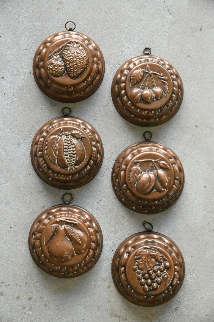 Collection Vintage French Copper Moulds