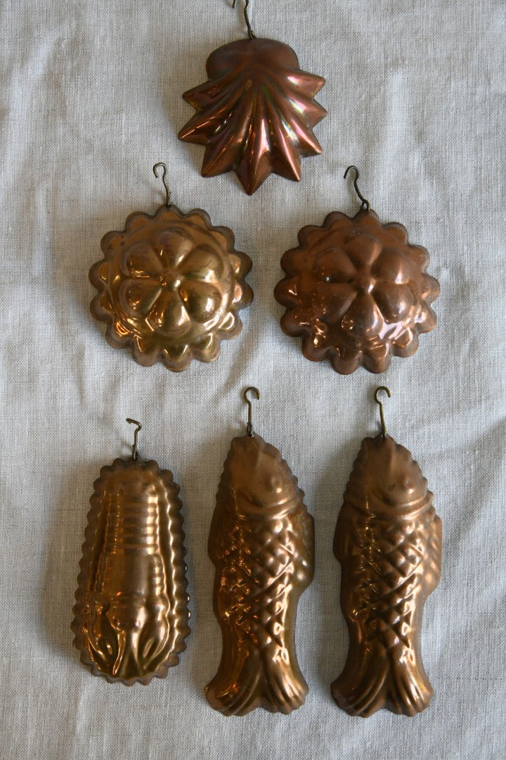 Collection Vintage Copper Moulds