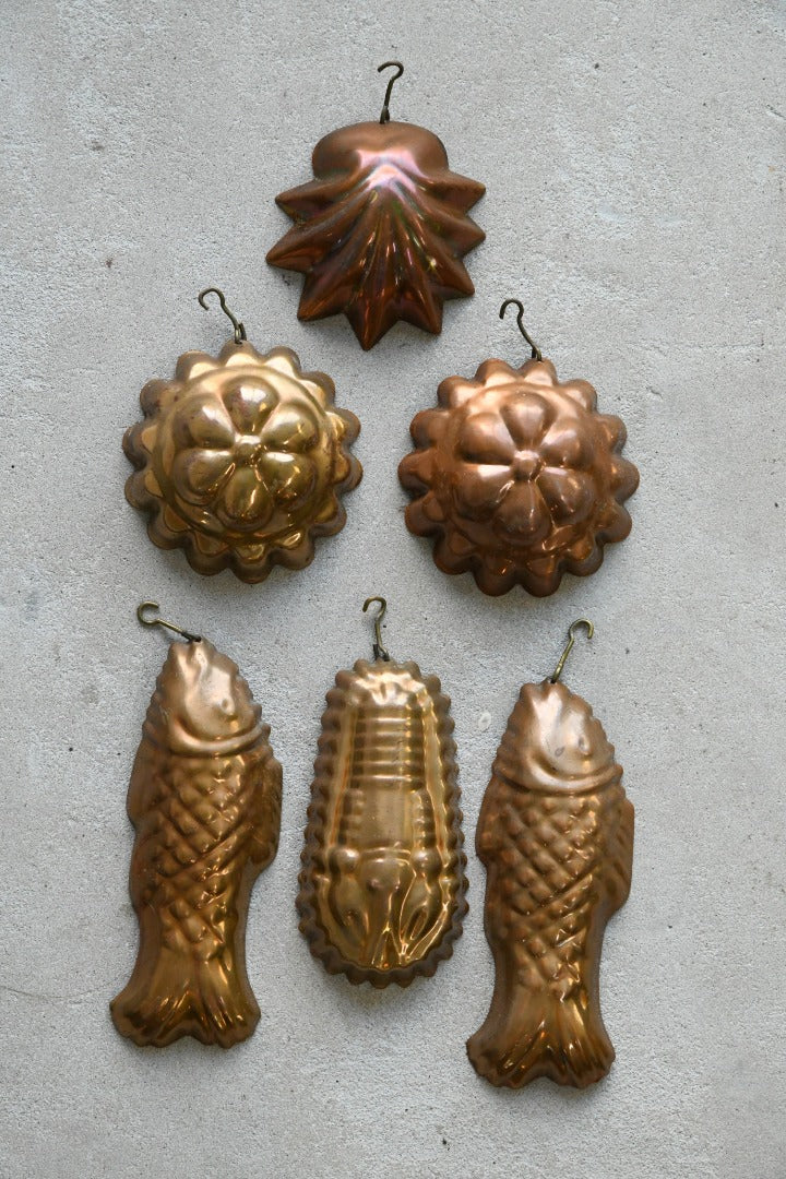 Collection Vintage Copper Moulds