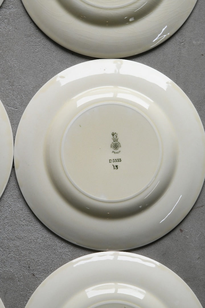 6 x Royal Doulton Peach Bread Plates