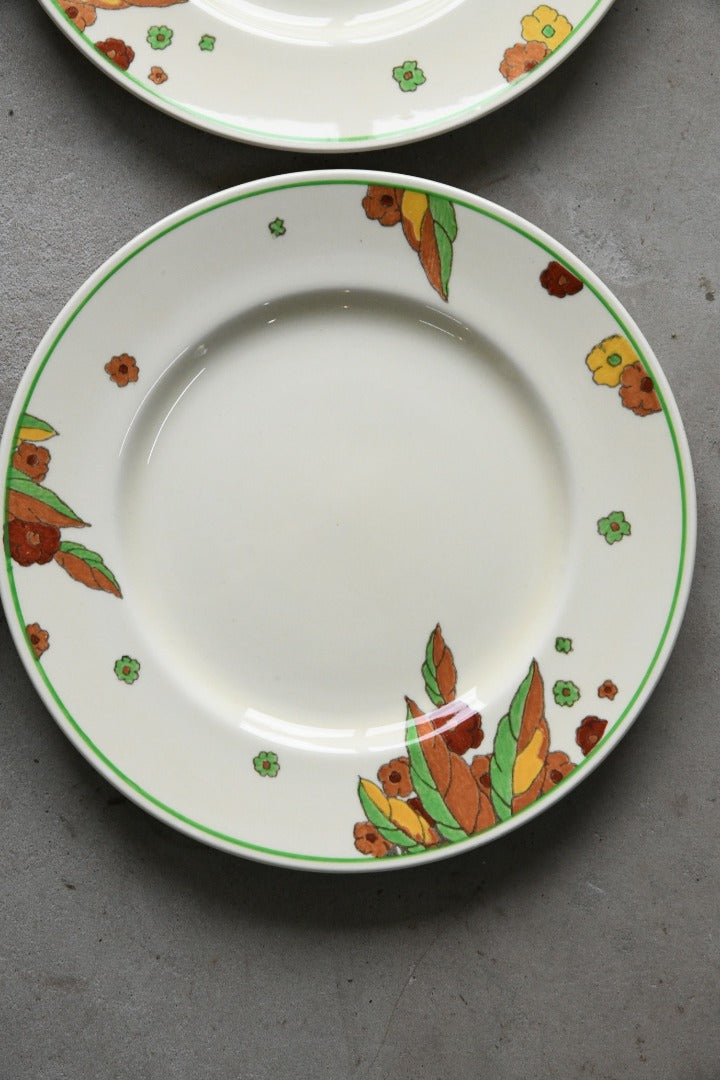 4 x Vintage Royal Doulton Peach Dinner Plates