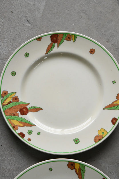 4 x Vintage Royal Doulton Peach Dinner Plates