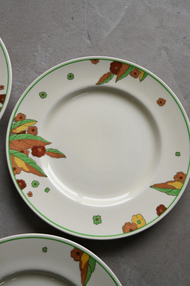 4 x Vintage Royal Doulton Peach Dinner Plates