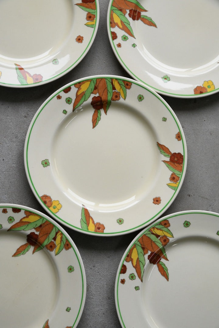 5 x Royal Doulton Peach Breakfast Plates
