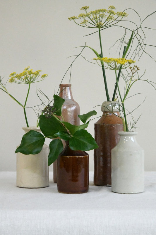 Collection Vintage Stoneware Bottles
