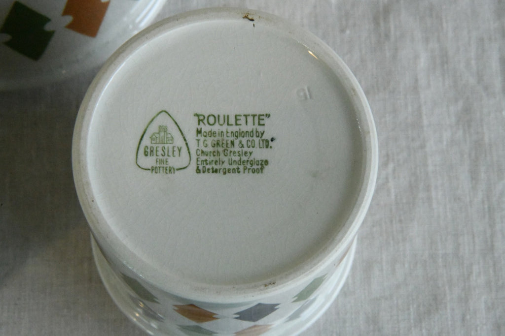 T G Green Roulette Kitchen Jars