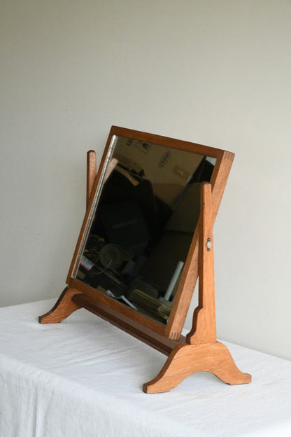 Mid Century Air Ministry Oak Mirror