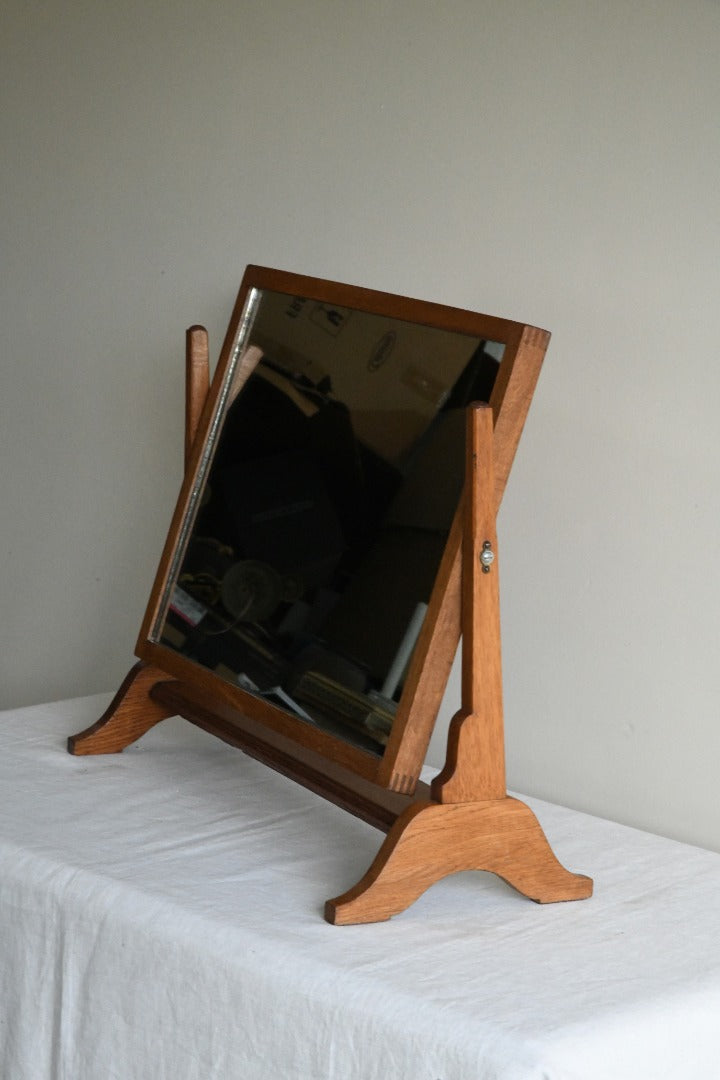 Mid Century Air Ministry Oak Mirror