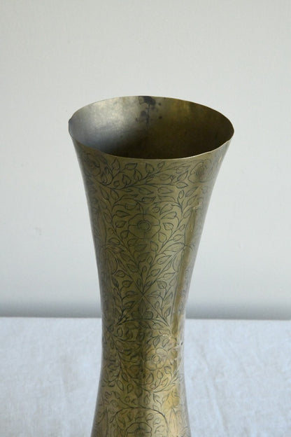 Vintage Eastern Brass Vase