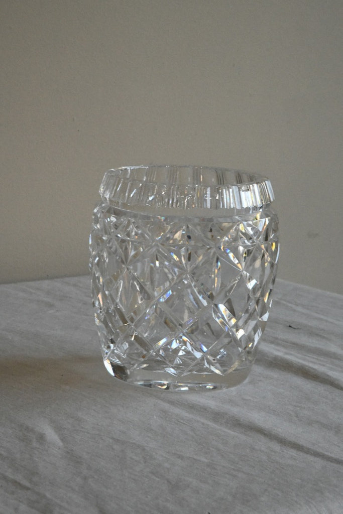 Vintage Cut Glass Small Ice Bucket