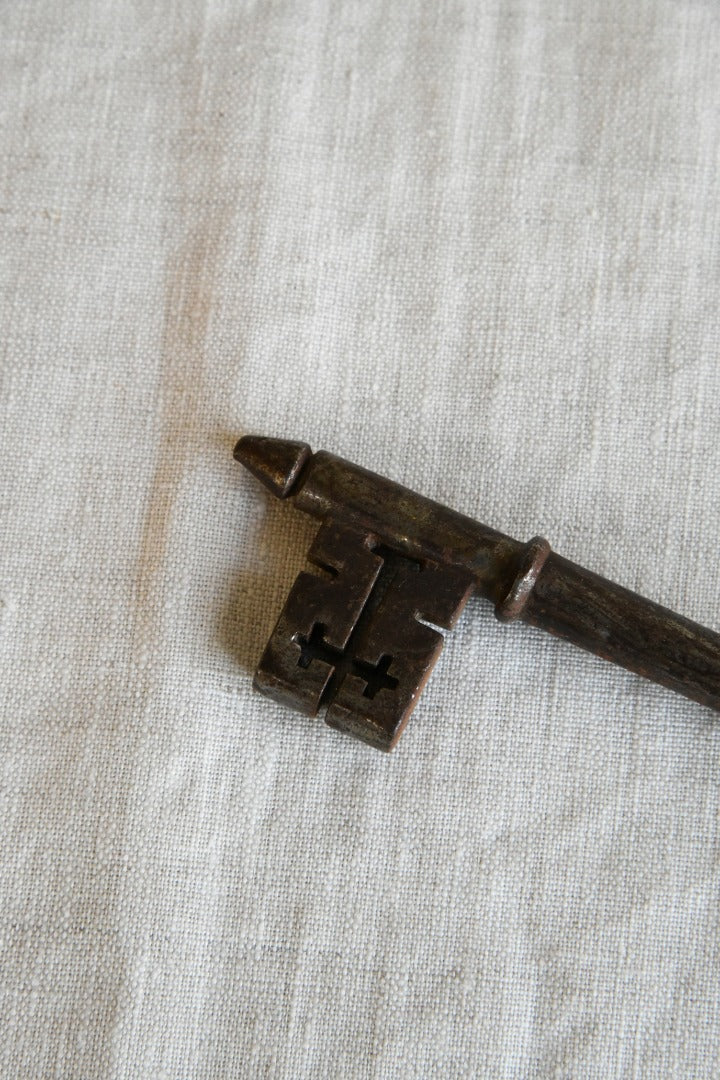 Large Antique Church Door Key