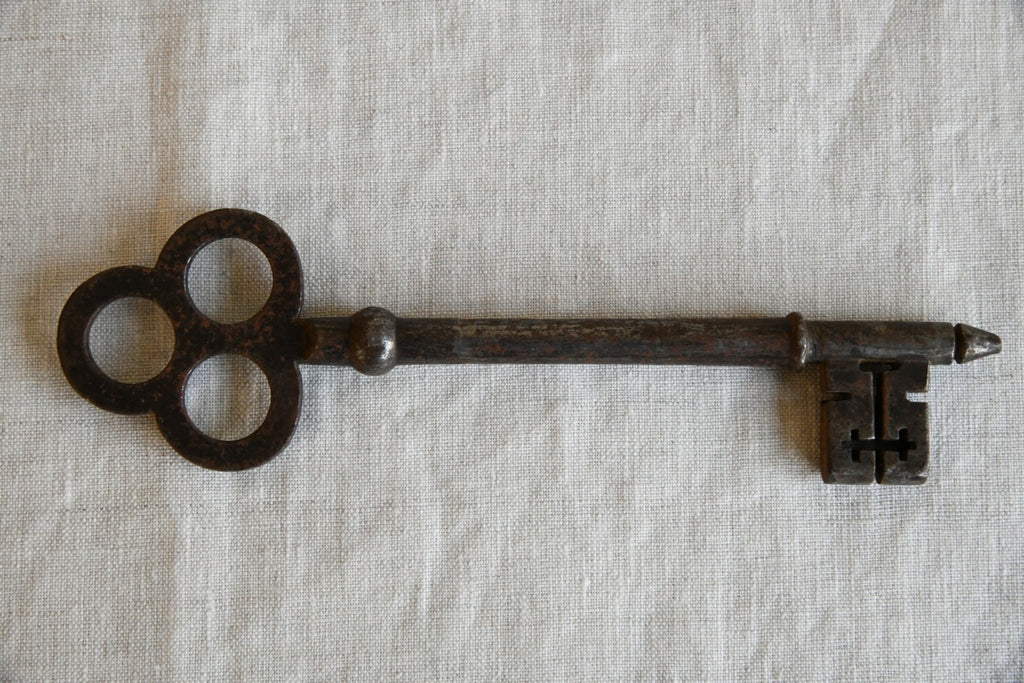 Large Antique Church Door Key