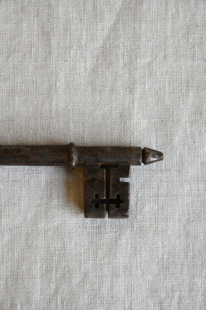 Large Antique Church Door Key