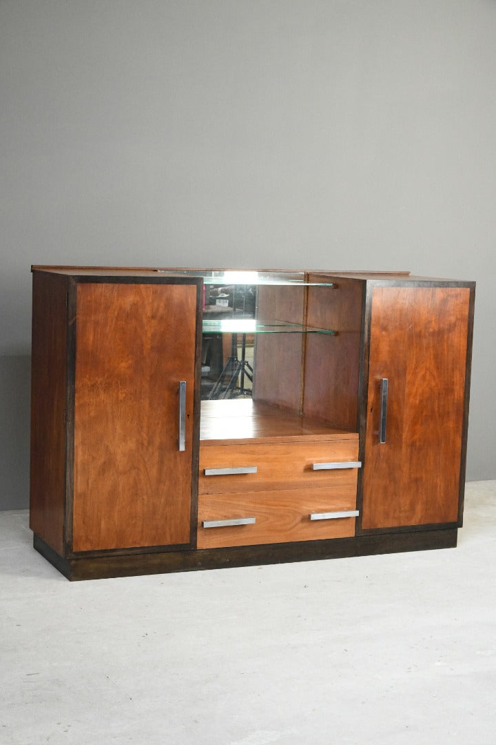 Art Deco Walnut Vanity Unit