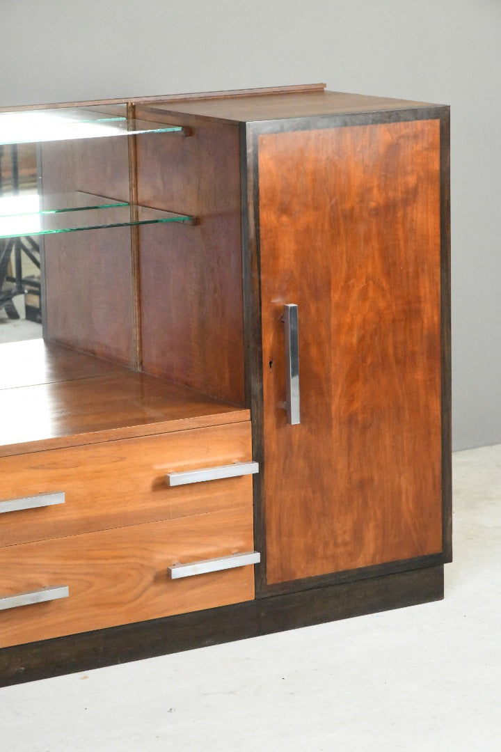 Art Deco Walnut Vanity Unit