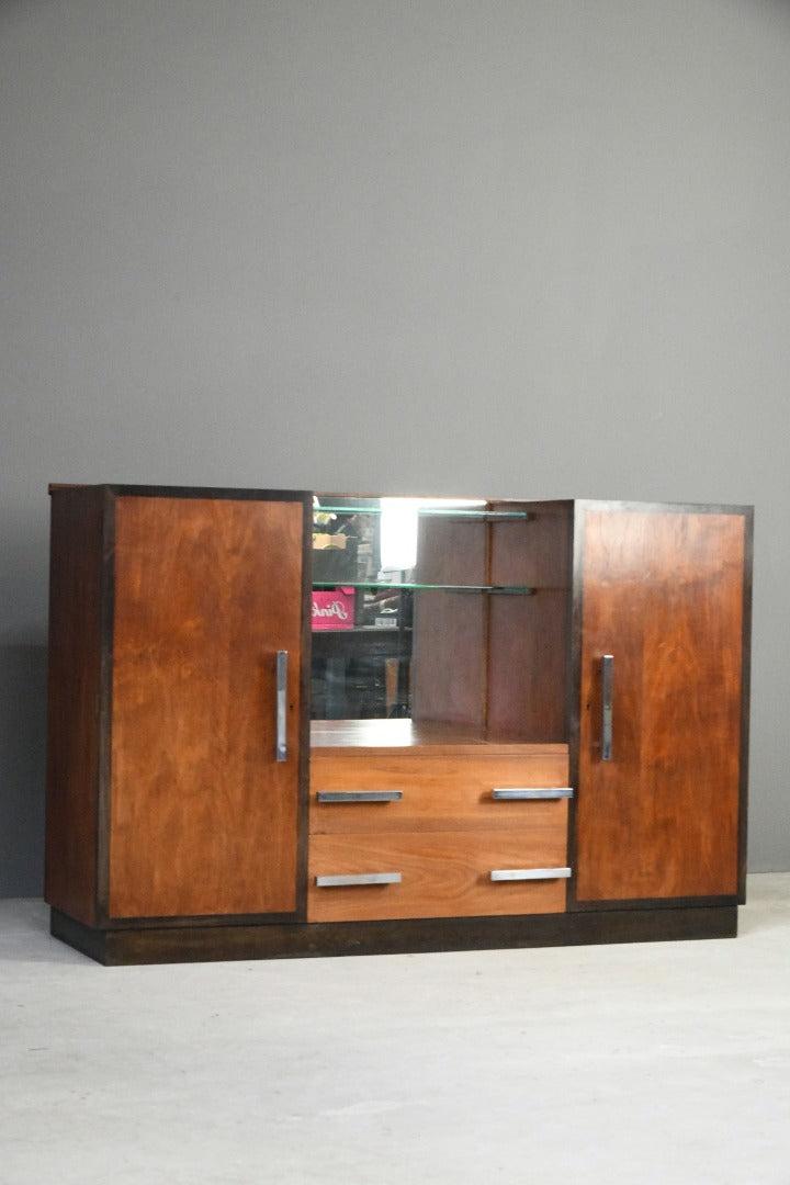 Art Deco Walnut Vanity Unit