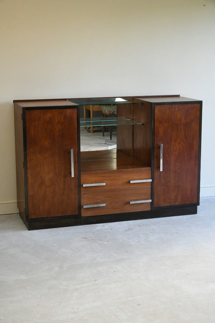 Art Deco Walnut Vanity Unit