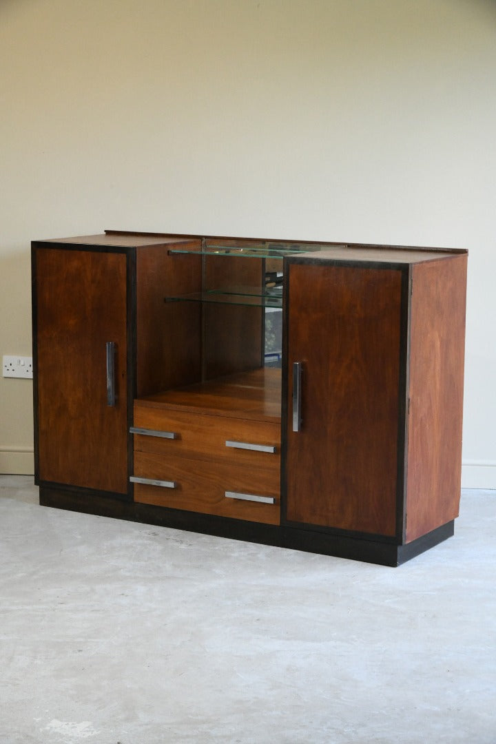 Art Deco Walnut Vanity Unit