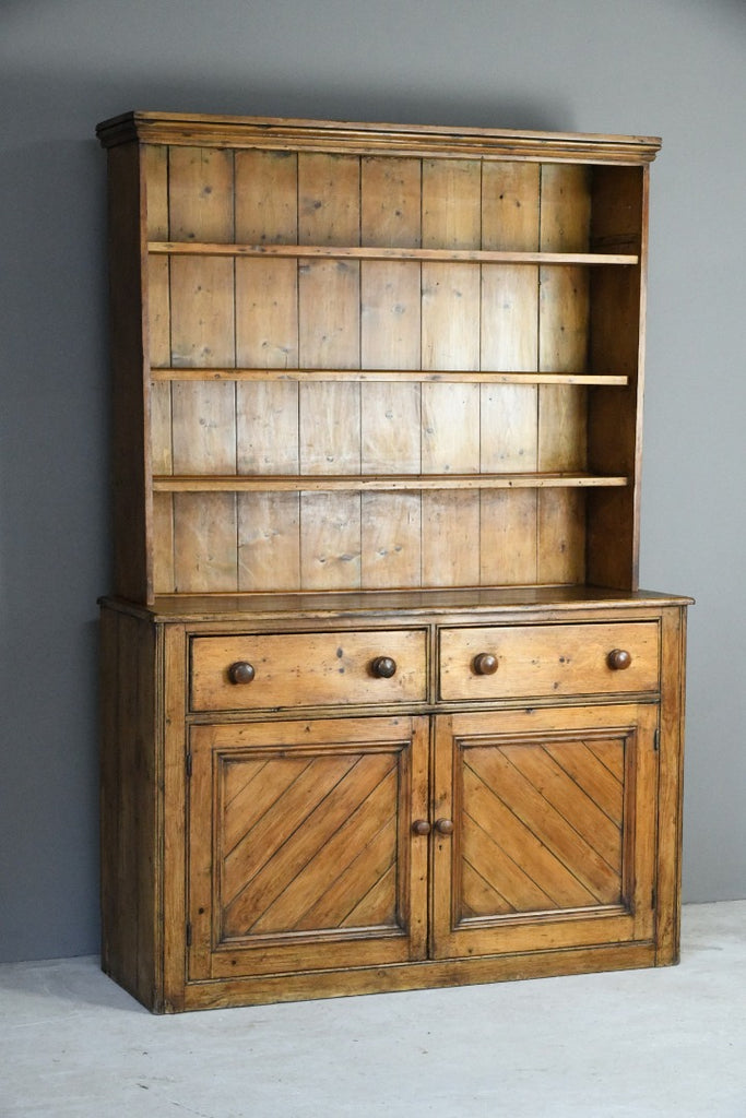 Antique Rustic Country Pine Dresser