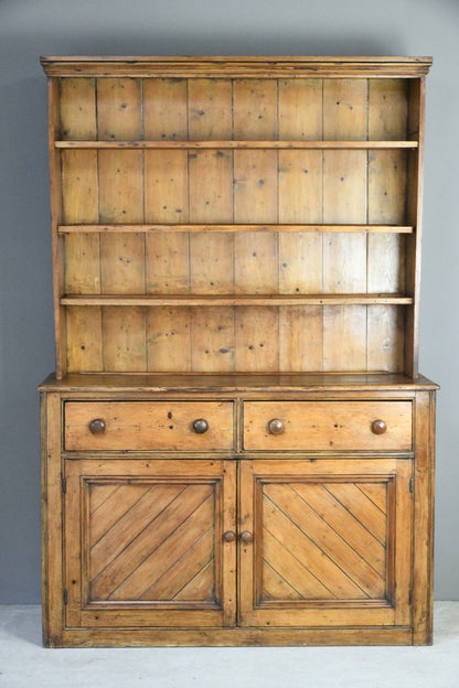 Antique Rustic Country Pine Dresser