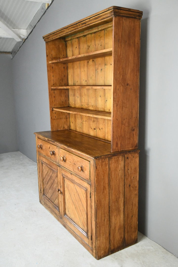 Antique Rustic Country Pine Dresser