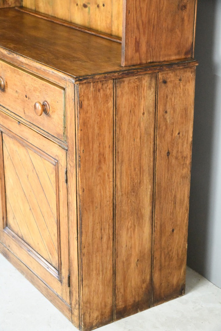 Antique Rustic Country Pine Dresser