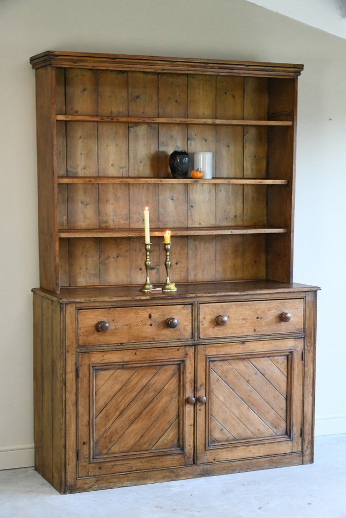 Antique Rustic Country Pine Dresser