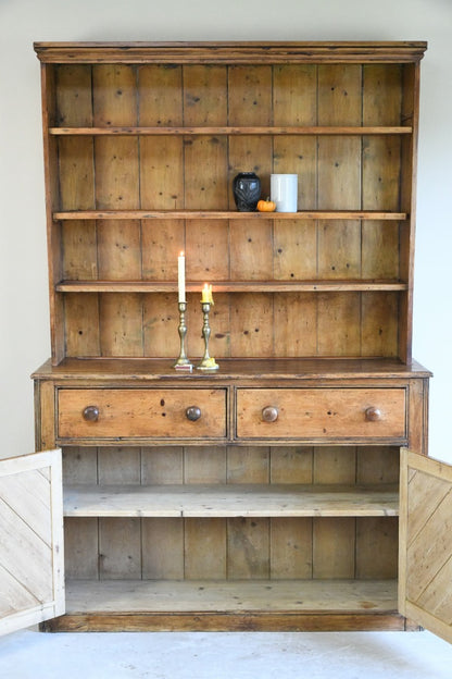 Antique Rustic Country Pine Dresser