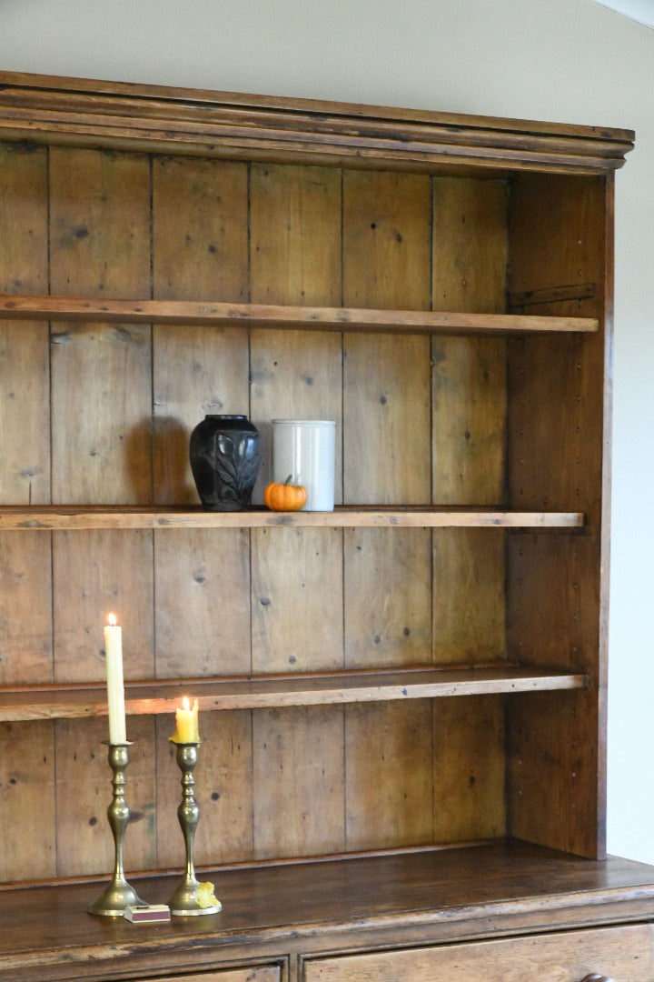 Antique Rustic Country Pine Dresser