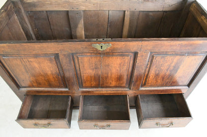 Antique Oak Mule Chest