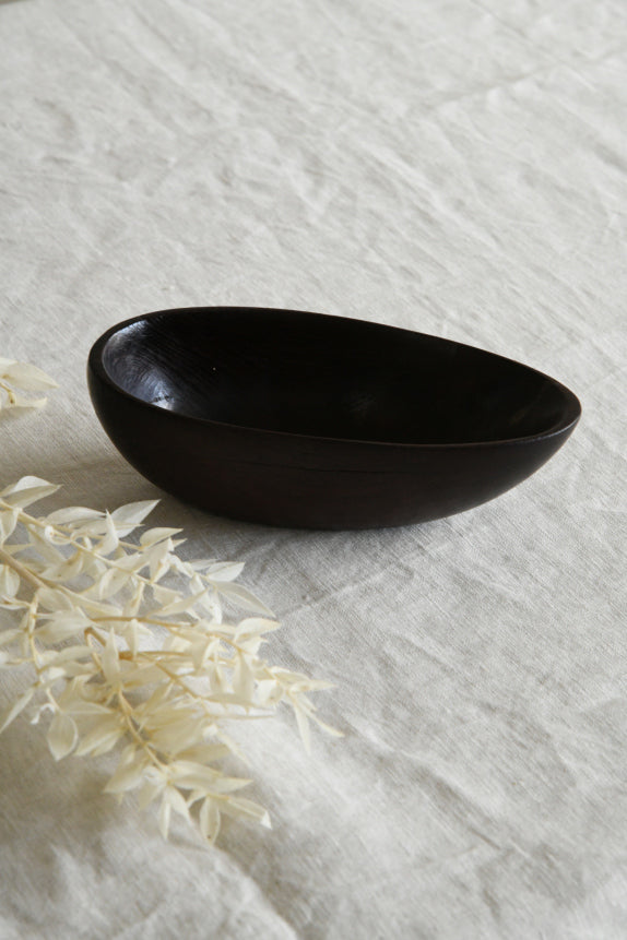 Retro Afromosia Wooden Bowl