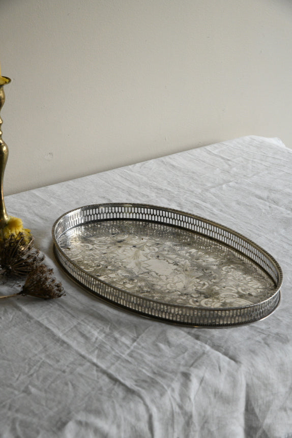 Viners Alpha Plated Chased Oval Tray