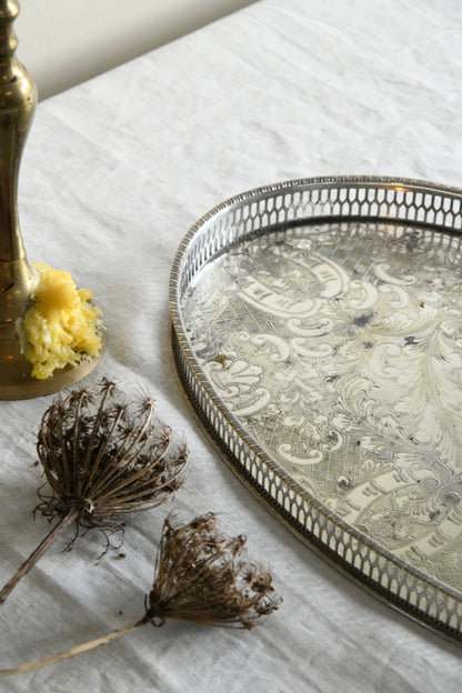 Viners Alpha Plated Chased Oval Tray