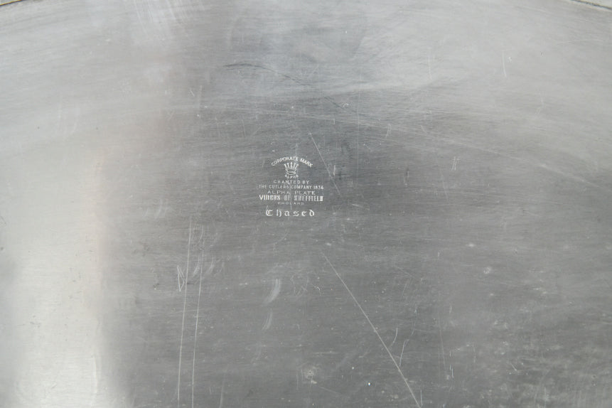 Viners Alpha Plated Chased Oval Tray