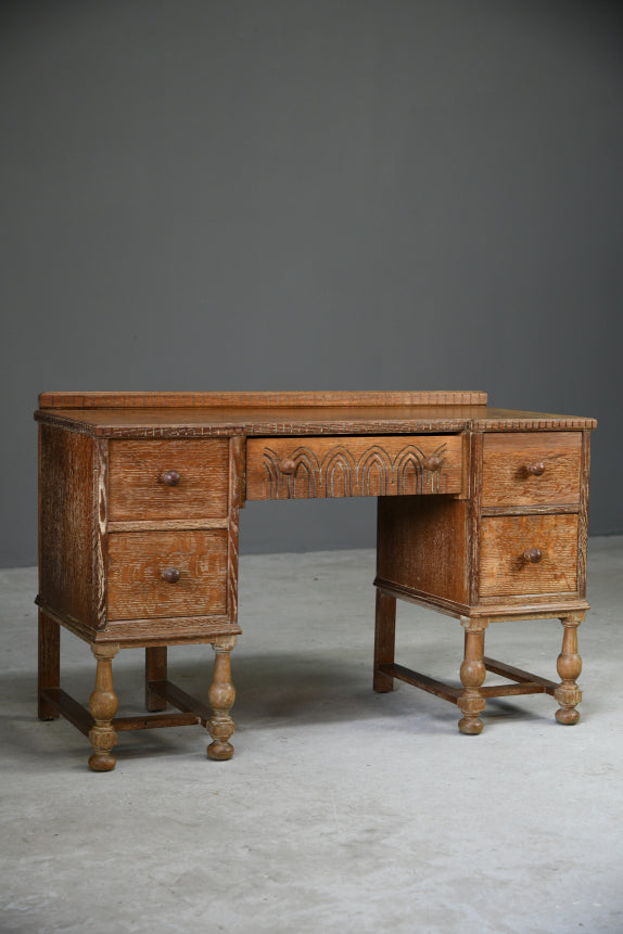 Vintage Limed Oak Dressing Table