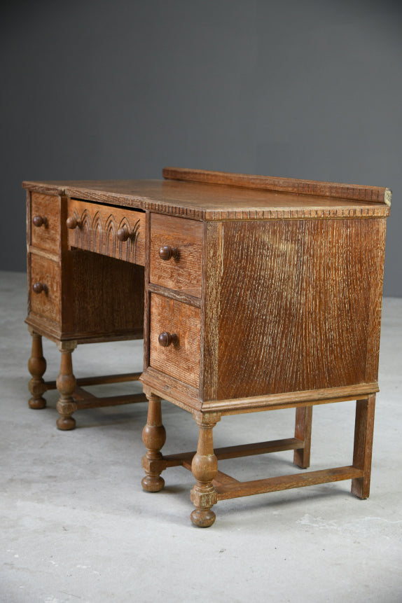 Vintage Limed Oak Dressing Table