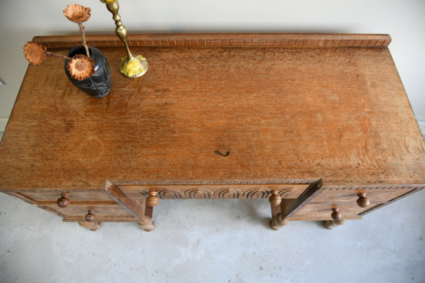 Vintage Limed Oak Dressing Table